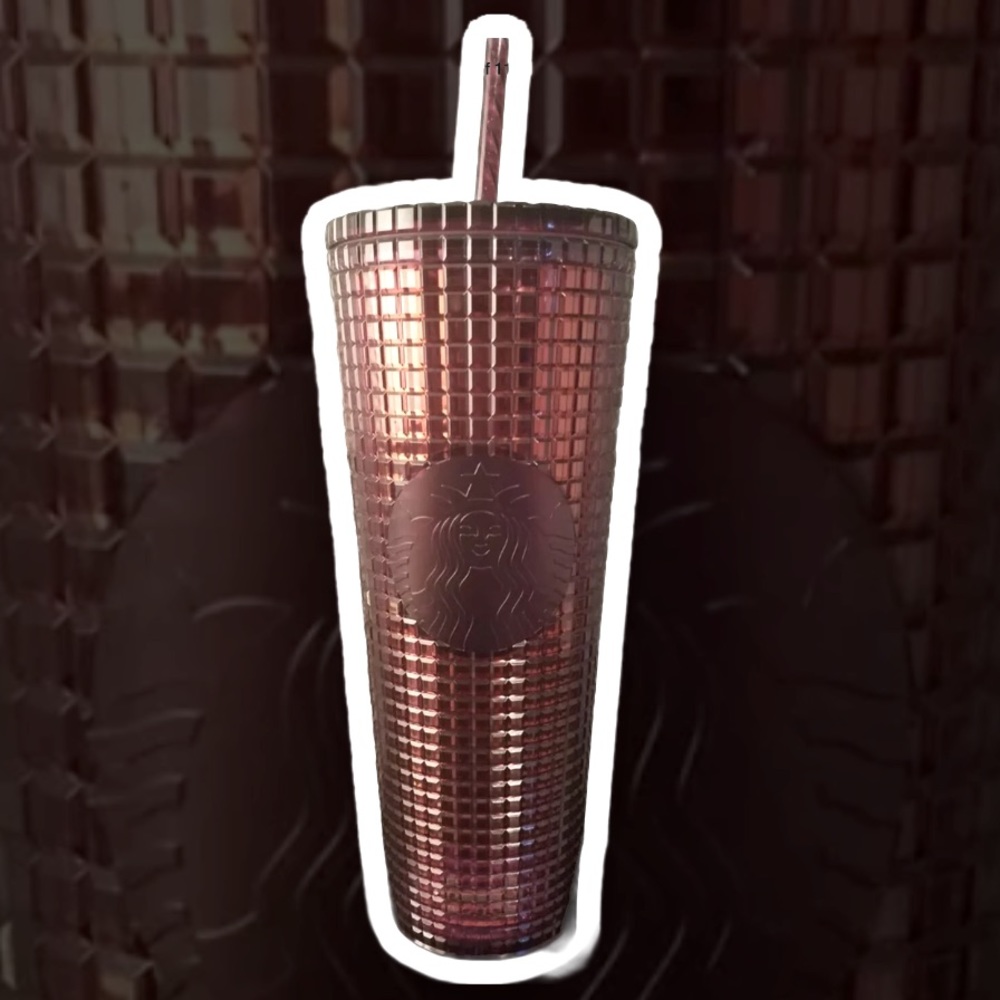 Starbucks Purple Grid Tumbler